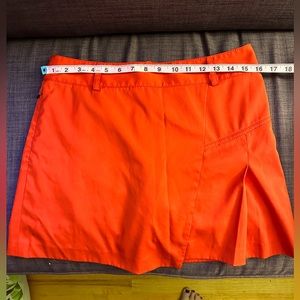 Golf Skort- coral- side zip-back pocket and cute wrap -like front